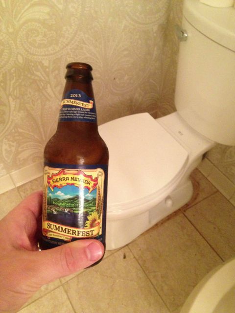 beer with toilet